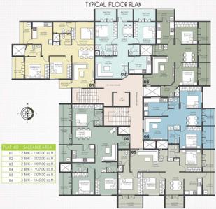 Project Image of 937.0 - 1345.0 Sq.ft 2 BHK Apartment for buy in K2 Aqua