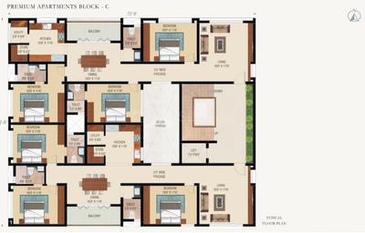 Project Image of 2319.0 - 2432.0 Sq.ft 3 BHK Apartment for buy in Royal Nesto