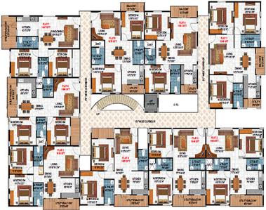 Project Image of 930.0 - 1570.0 Sq.ft 2 BHK Apartment for buy in SLV Sapphire