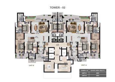 Project Image of 4563.0 - 8037.0 Sq.ft 4.5 BHK Apartment for buy in The Cambium