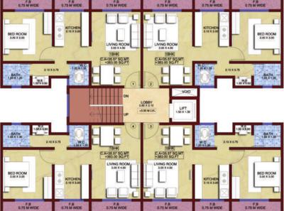 Project Image of 0.0 - 406.12 Sq.ft 1 BHK Apartment for buy in Enkay Garden Lotus D