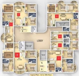 Project Image of 464.0 - 1499.0 Sq.ft 1 BHK Apartment for buy in VKL Santhi Homes