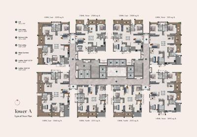 Project Image of 2235.0 - 4565.0 Sq.ft 3 BHK Apartment for buy in NEO Towers