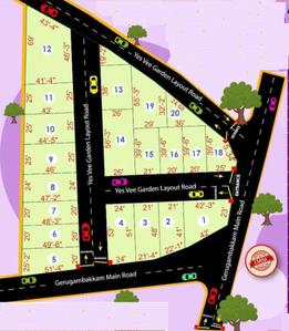 Project Image of 578.0 - 2284.0 Sq.ft Residential Plot Plot for buy in Madras Yes Vee Garden