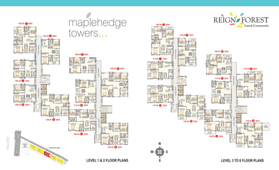 Project Image of 970.0 - 1740.0 Sq.ft 2 BHK Apartment for buy in Omcon Reign Forest