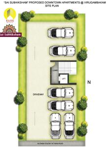 Project Image of 926.0 - 1268.0 Sq.ft 2 BHK Apartment for buy in Elite Sai Subhiksham