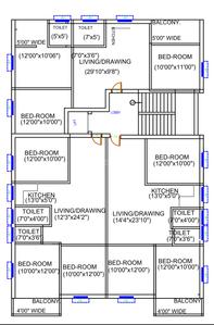 Surendra Noni Apartment Surendra Noni Apartment Cluster Plan 1