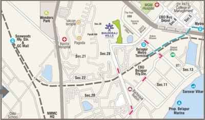 Project Image of 417.0 - 625.0 Sq.ft 2 BHK Apartment for buy in Bhumiraj Hills Tower 7