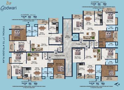 Project Image of 1550.0 - 1740.0 Sq.ft 3 BHK Apartment for buy in PRP Godawari