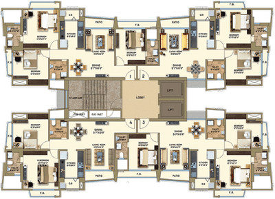 Project Image of 346.0 - 848.0 Sq.ft 1 BHK Apartment for buy in Arkade Art Phase 2