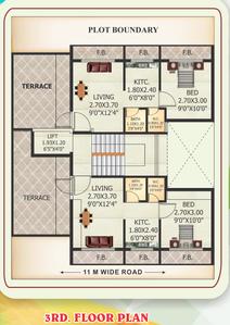 Project Image of 165.0 - 299.0 Sq.ft 1 RK Apartment for buy in Aman Paradise