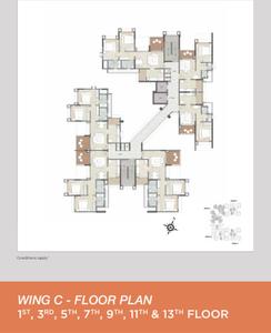 Project Image of 500.0 - 1090.0 Sq.ft 1 BHK Apartment for buy in Kalpataru Serenity Bldg 5
