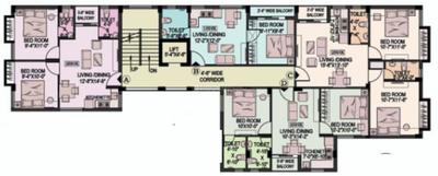 Project Image of 1500 Sq.ft 3 BHK Apartment / Flat for sale in Rajarhat for Rs. 6990000