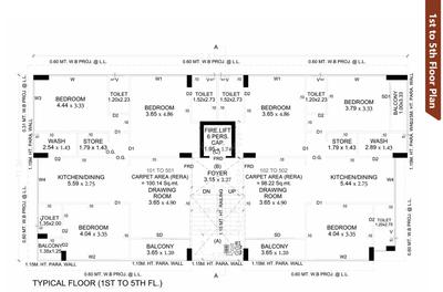 Project Image of 1057.23 - 1077.9 Sq.ft 3 BHK Apartment for buy in GB Madhupuri Grace