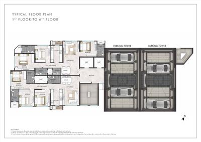Project Image of 754.55 - 928.39 Sq.ft 2 BHK Apartment for buy in Rustomjee Aden