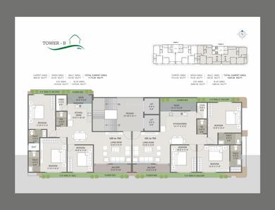 Project Image of 1148.0 - 1250.0 Sq.ft 3 BHK Apartment for buy in Coral 43