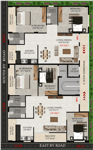 Project Image of 1095.0 - 1305.0 Sq.ft 2 BHK Apartment for buy in SLV Paradise