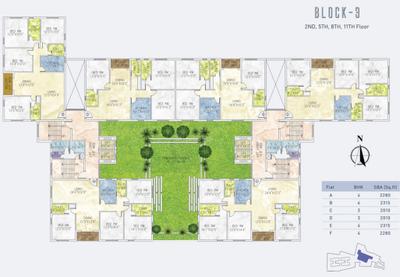Project Image of 1650.0 - 3150.0 Sq.ft 3 BHK Apartment for buy in Jain Dream One Block 3 & 4