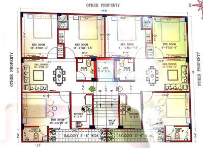 Project Image of 0.0 - 900.0 Sq.ft 3 BHK Apartment for buy in Burari Heights