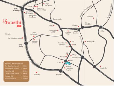 Project Image of 1250.0 - 2000.0 Sq.ft 2 BHK Apartment for buy in Swasthi