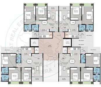 Project Image of 603.21 - 859.93 Sq.ft 2 BHK Apartment for buy in R J Radhe Elysium