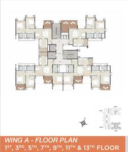 Project Image of 500.0 - 1090.0 Sq.ft 1 BHK Apartment for buy in Kalpataru Serenity Bldg 5