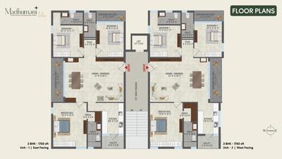 Project Image of 0.0 - 1750.0 Sq.ft 3 BHK Apartment for buy in Sri Madhu Mani Vilas