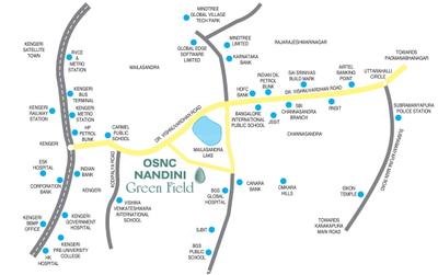 Project Image of 927.0 - 1295.0 Sq.ft 2 BHK Apartment for buy in OSNC Nandini Green Field