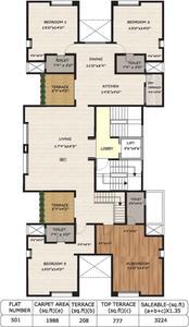 Project Image of 624.0 - 1392.0 Sq.ft 3 BHK Apartment for buy in Pandit Mohor