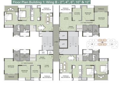 Project Image of 716.0 - 718.0 Sq.ft 2 BHK Apartment for buy in Kalpataru Serenity