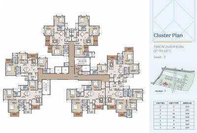 Project Image of 901.0 - 1104.0 Sq.ft 3 BHK Apartment for buy in Prestige Primrose Hills Ph 2