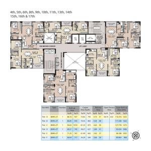 Project Image of 968.0 - 1262.0 Sq.ft 2 BHK Apartment for buy in 4Sight Superia