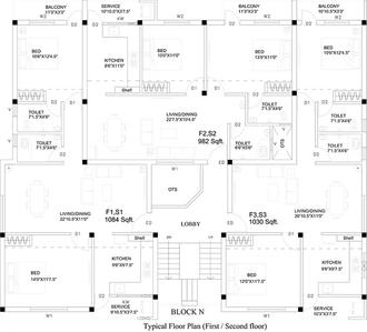 Project Image of 679.0 - 1153.0 Sq.ft 2 BHK Apartment for buy in Ruby Star City