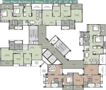 Project Image of 716.0 - 718.0 Sq.ft 2 BHK Apartment for buy in Kalpataru Serenity