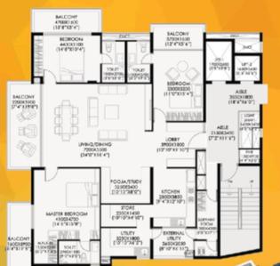 Project Image of 2561.0 - 2947.0 Sq.ft 3 BHK Apartment for buy in Dr K Balaraman Krsna Laburnum