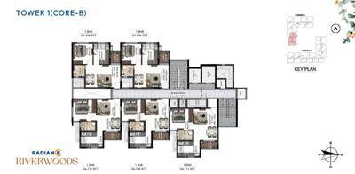 Project Image of 1062.0 - 1560.0 Sq.ft 2 BHK Apartment for buy in Radiance Riverwoods