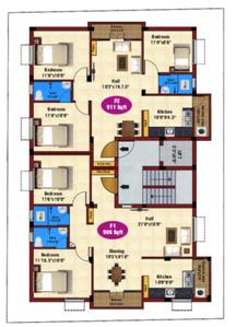 Project Image of 756.0 - 911.0 Sq.ft 2 BHK Apartment for buy in JKB Pride
