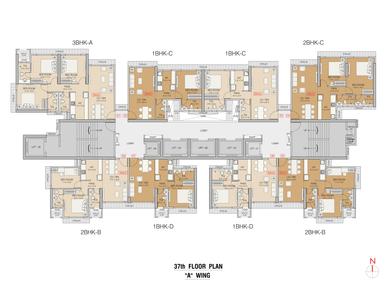 Project Image of 683.0 - 1011.0 Sq.ft 2 BHK Apartment for buy in Ruparel Stardom