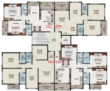 Project Image of 1091.0 - 1361.0 Sq.ft 2 BHK Apartment for buy in Shubham Heights