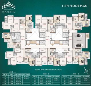 Project Image of 422.0 - 649.0 Sq.ft 1 BHK Apartment for buy in Adityaraj Majestic