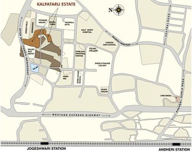 Project Image of 1098.0 - 1244.0 Sq.ft 2 BHK Apartment for buy in Kalpataru Estate