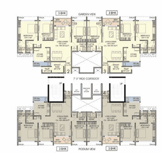 Project Image of 856.0 - 2981.0 Sq.ft 2 BHK Apartment for buy in Palm Amore