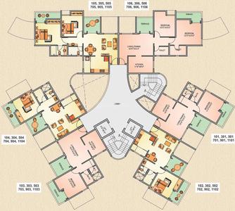 Project Image of 410.0 - 572.0 Sq.ft 1 BHK Apartment for buy in Ikon Four Avenues Wing C And D