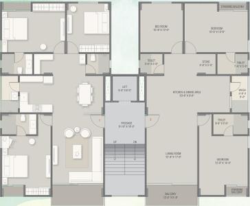 Project Image of 1000.0 - 1500.0 Sq.ft 3 BHK Apartment for buy in Unity Infra Flora