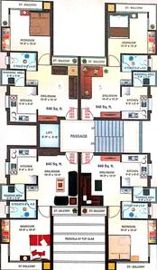 Project Image of 323.99 - 331.96 Sq.ft 1 BHK Apartment for buy in Anjan Gokulam