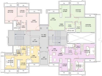 Project Image of 382.0 - 610.0 Sq.ft 1 BHK Apartment for buy in Saptashree Galaxy Bldg 1 And 2