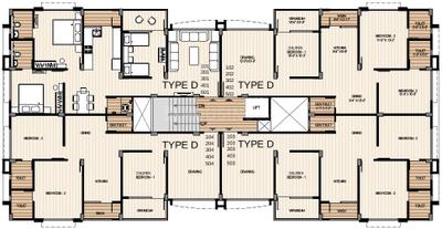 Project Image of 1170.0 - 1404.0 Sq.ft 2 BHK Apartment for buy in Galaxy Spacia