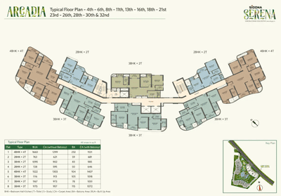 Project Image of 487.0 - 1531.0 Sq.ft 1 BHK Apartment for buy in Siddha Serena Phase III