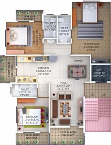 Project Image of 0.0 - 1575.0 Sq.ft 3 BHK Apartment for buy in Sri Swapnapurti Shree Ganesh Apartment Nagpur