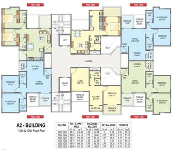 Project Image of 357.0 - 519.0 Sq.ft 1 BHK Apartment for buy in Mont Vert Sunshine Joy Phase 2